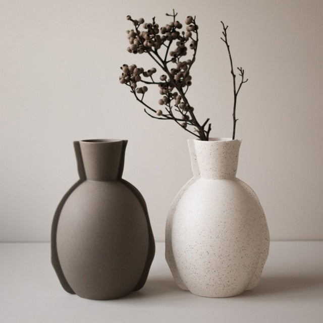 Edge Vase, Taupe