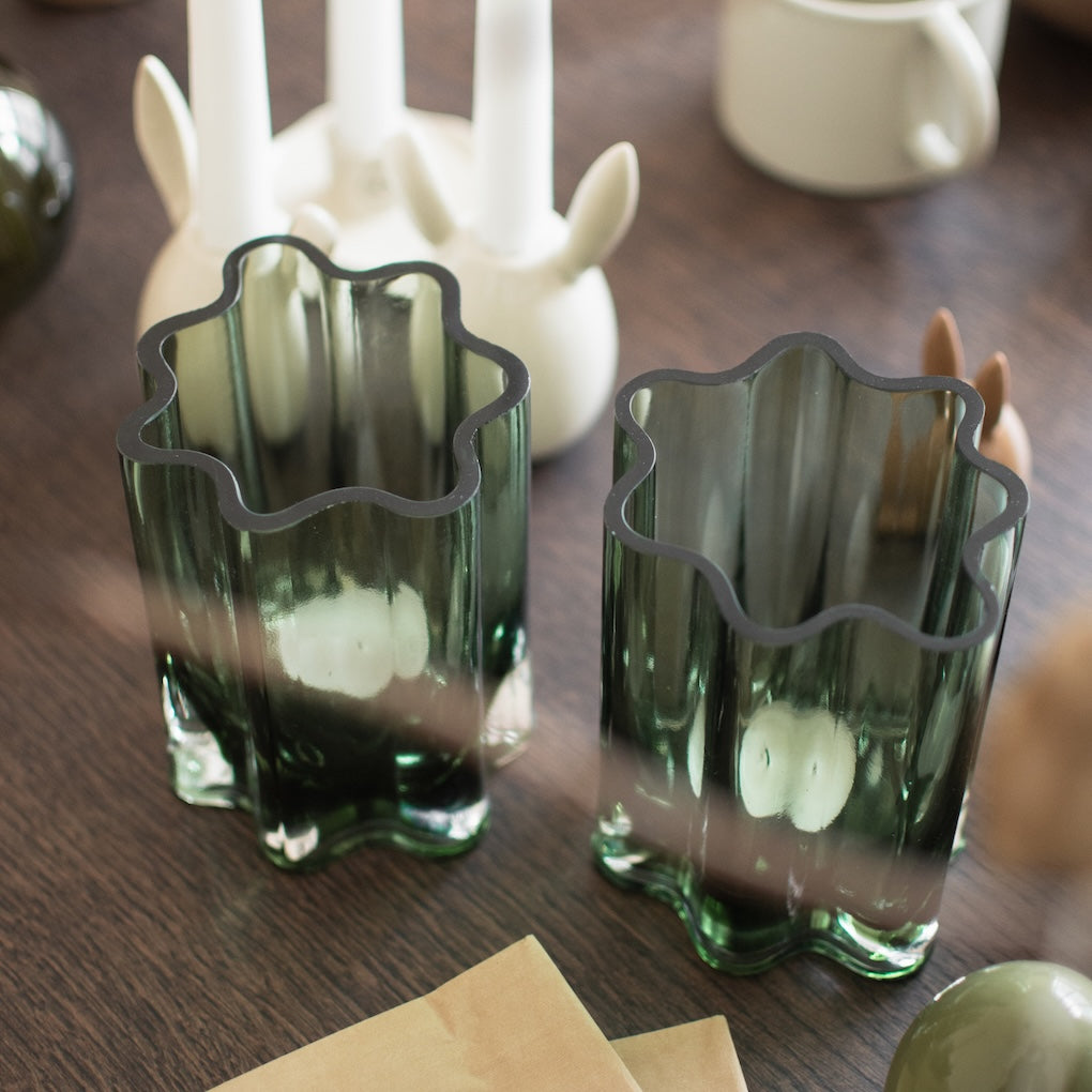 Filter lyslykt i glass, Green