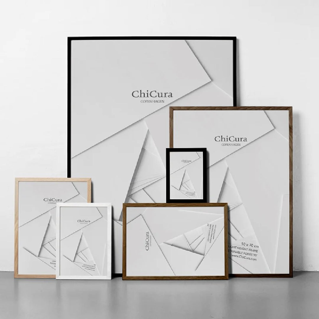 TRERAMME - 70 X 100CM - SORT - GLASS