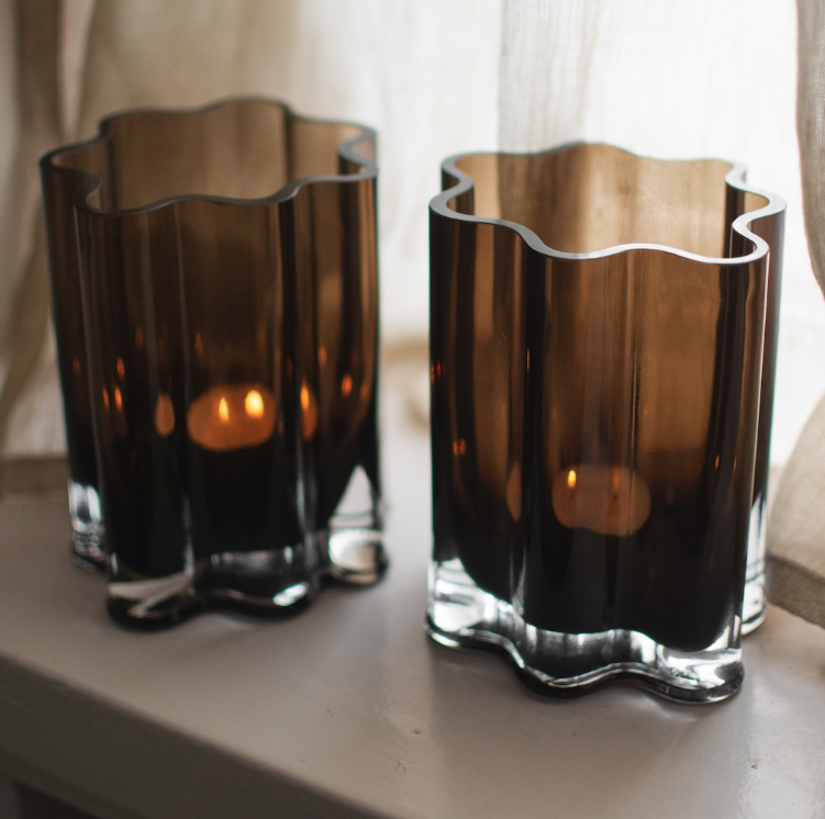 Filter lyslykt i glass, Brown