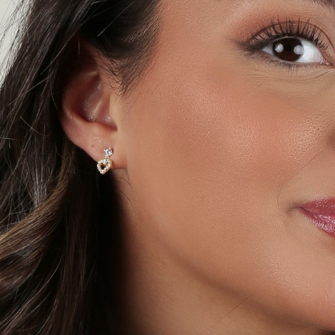 NISI HEART FORGYLTE ØREDOBBER