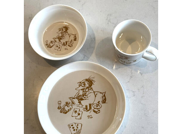 Flåklypa Flåklypa skål 14cm, Solan spiller poker