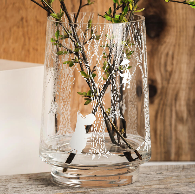 Mummi vase/lykt 20cm, I skogen