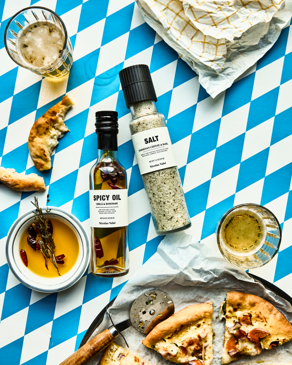 Gaveeske, Pizza kit - krydder & olje