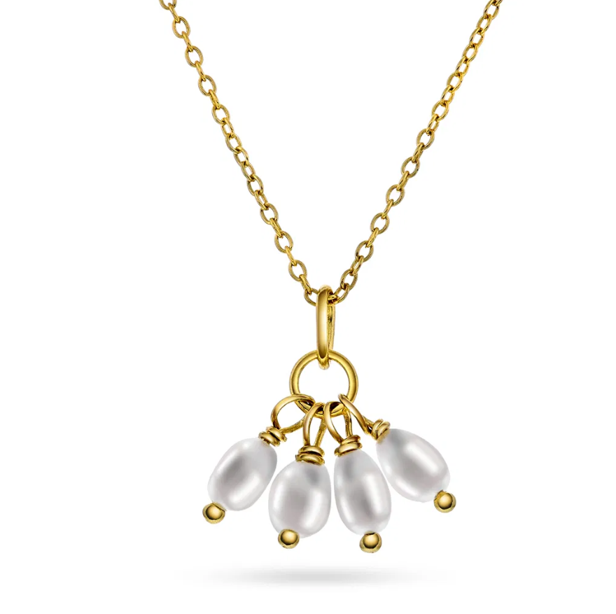 Isle smykke i forgylt sølv med ferskvannsperle