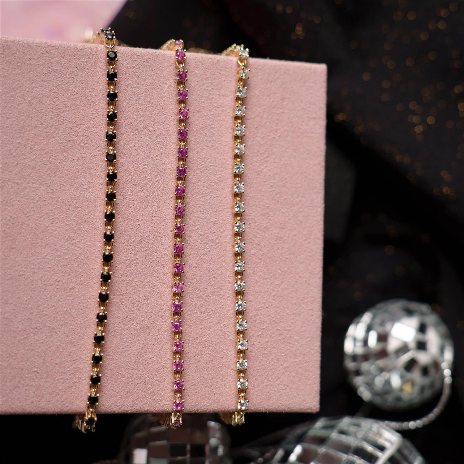 Zela armbånd i sølv med hvit zirkonia