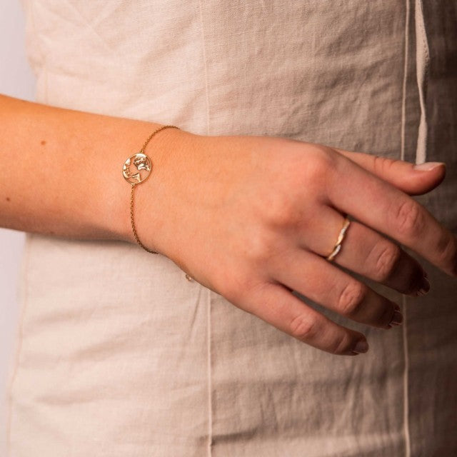 Armbånd i forgylt sølv, Verdenskart