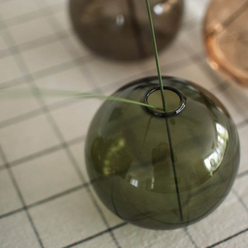 Ball Vase Ø10, Green