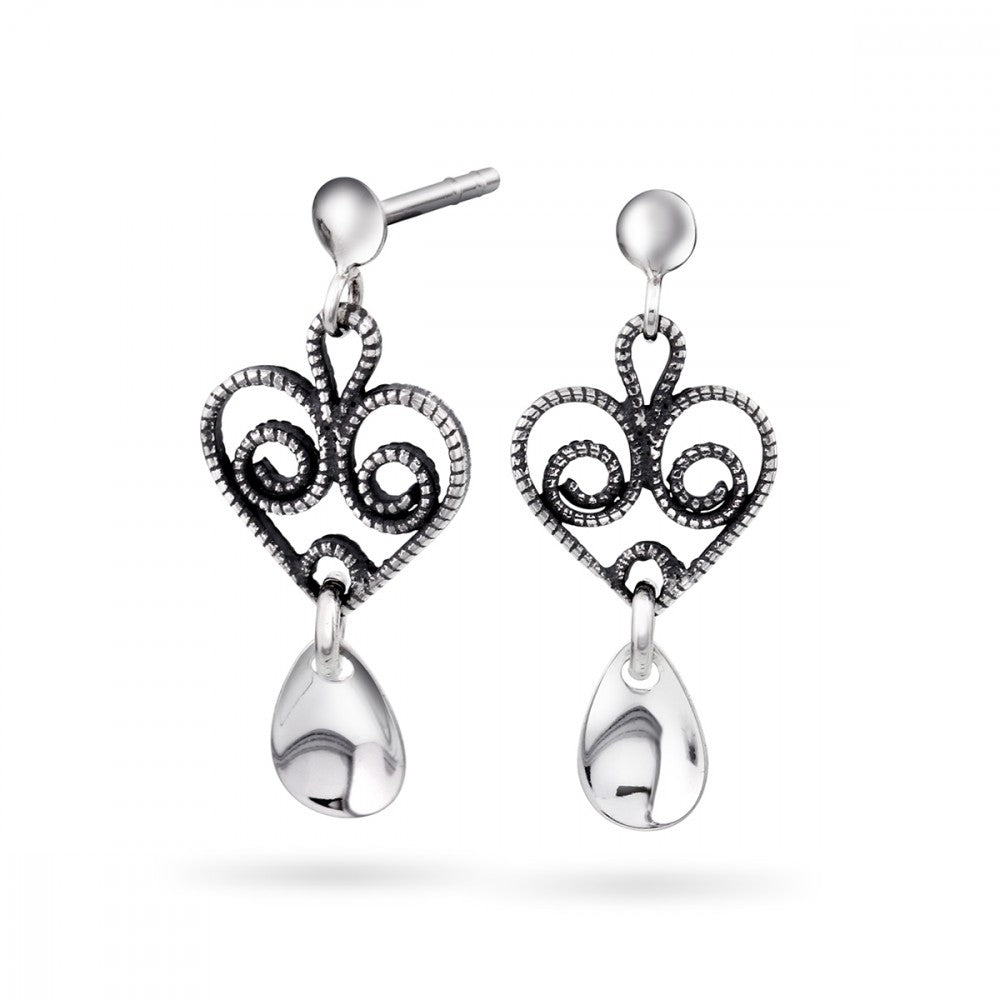 Pia & Per Øreheng, oksidert m/løv