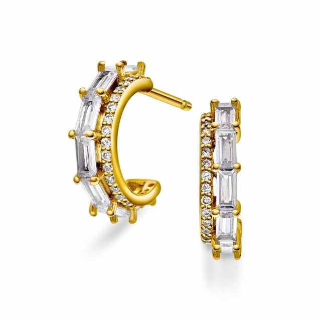 Øredobber i sølv med zirkonia