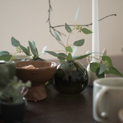 Ball Vase Ø10, Green