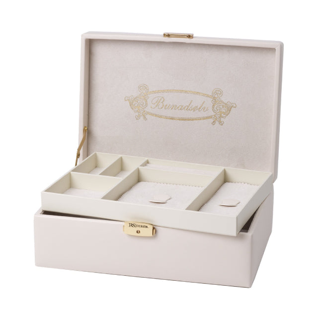 Bunadskrin i beige imitert skinn