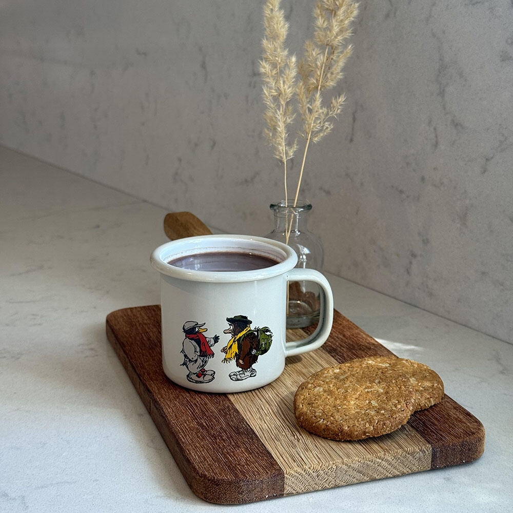 Flåklypa Emaljekopp 2,5dl, Samtalen