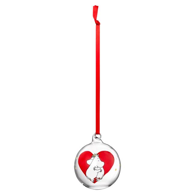 Mummi julekule 7cm, Hjerte