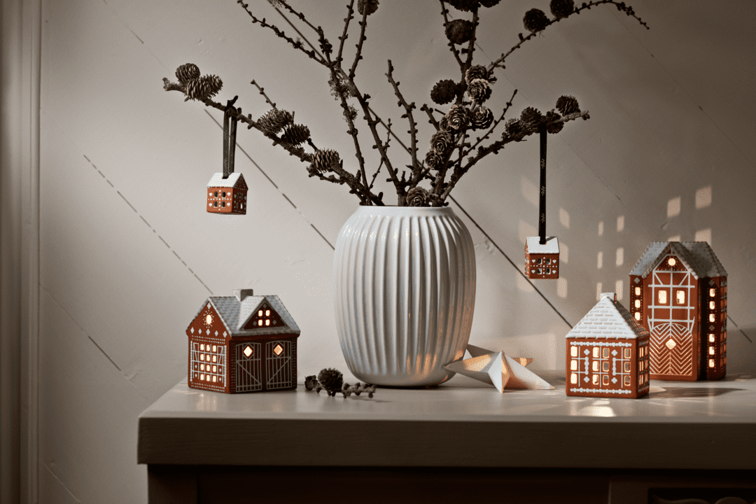 Gingerbread Juleoppheng 2 stk, H5cm