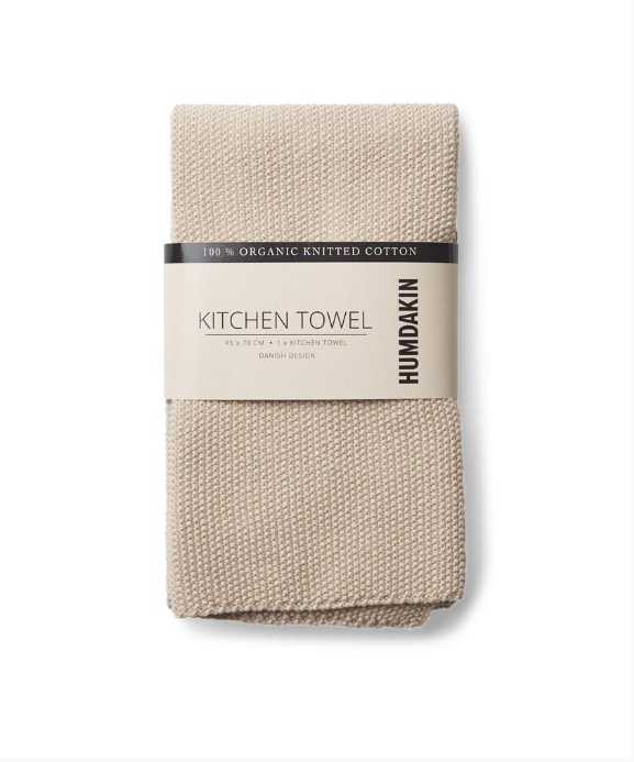 STRIKKET KJØKKENHÅNDKLE, LIGHT STONE