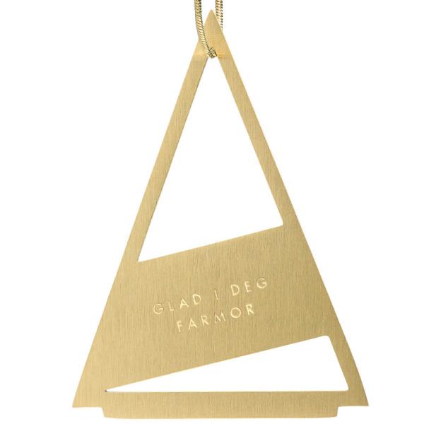 Juletrepynt Farmor, 14K gullbelagt