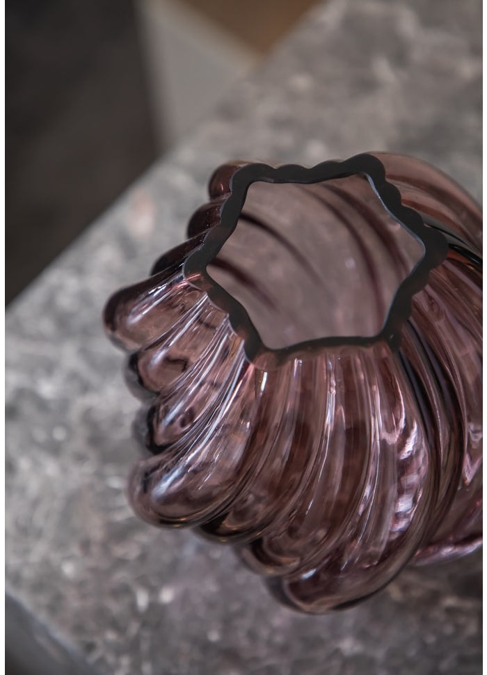 Emily Vase H19cm, Rose