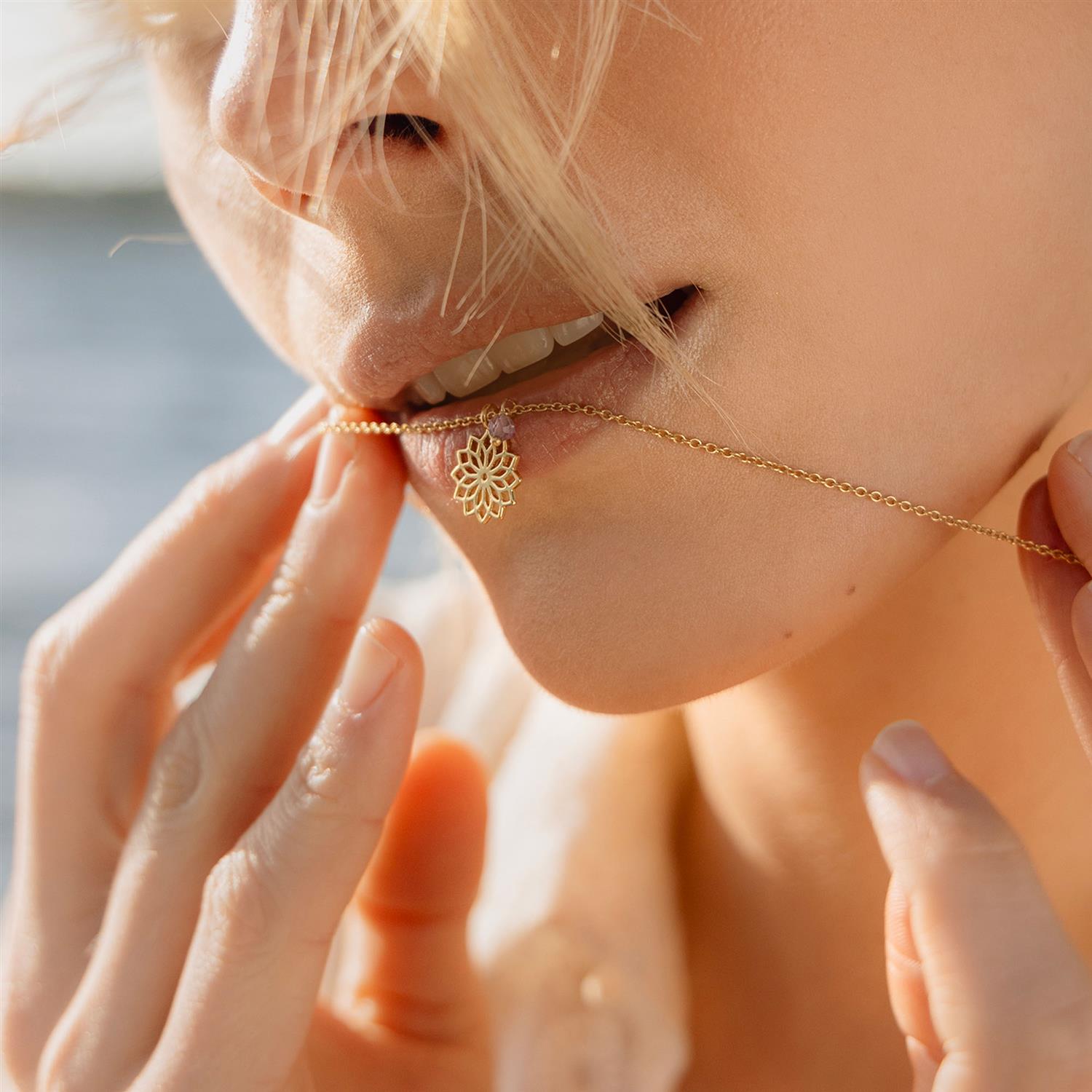 KRONECHAKRA SMYKKE I SØLV, AMETYST