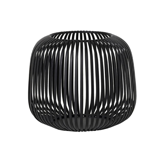 Lito lanterne lyslykt svart, 20 cm