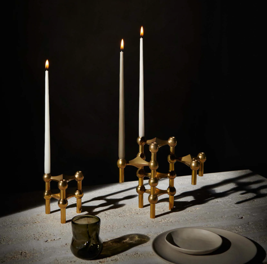 Stearinlys By Ester & Erik, Taupe