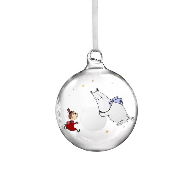 Mummi julekule 9cm, Snøfnugg