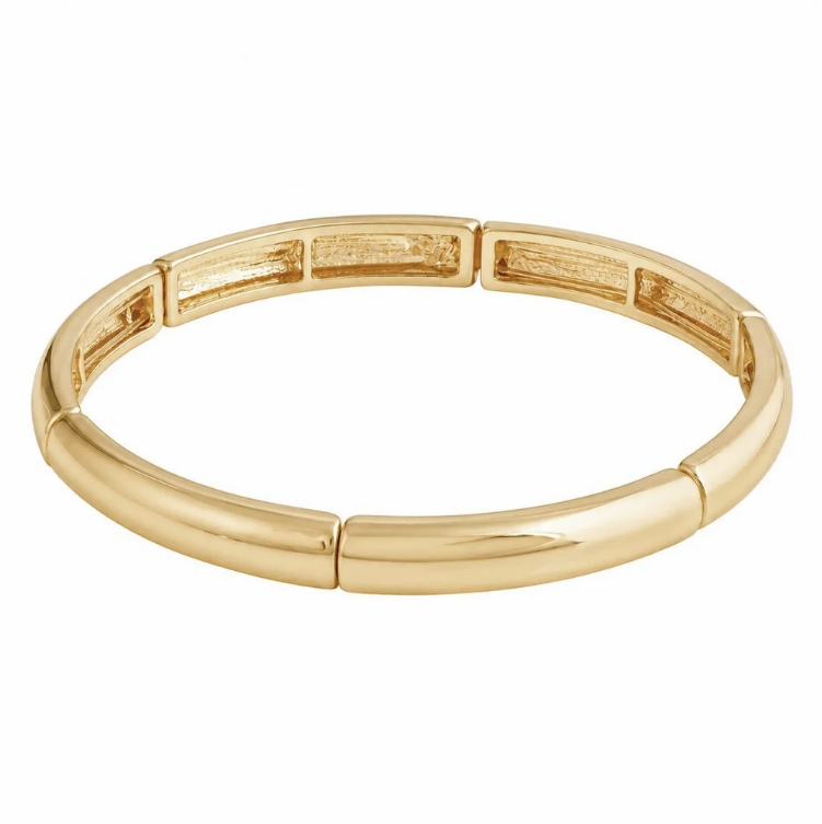 Brick Shiny Oval Elastisk Armbånd