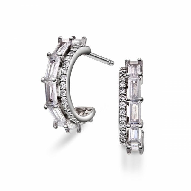 Øredobber i sølv med zirkonia