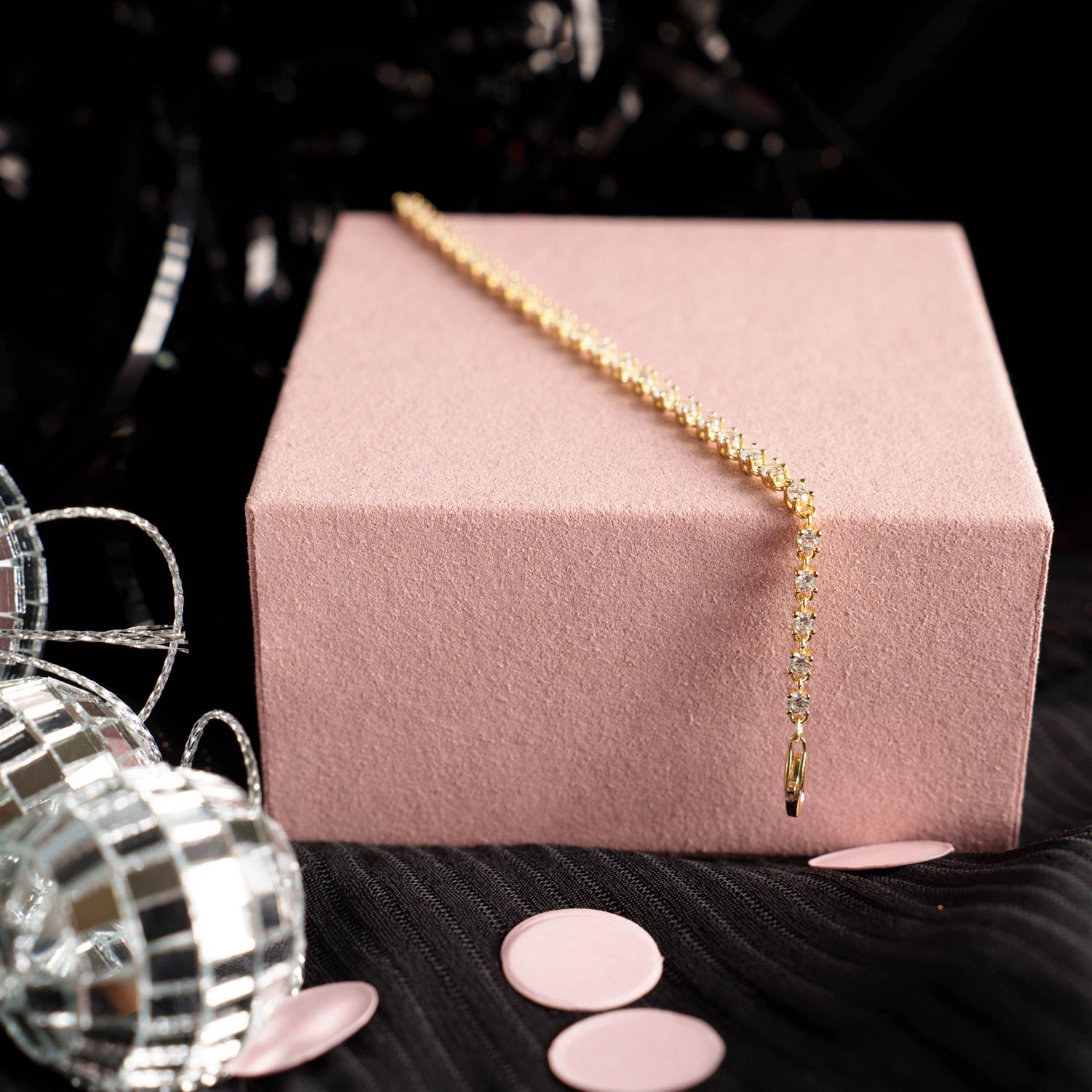 Zela armbånd i sølv med hvit zirkonia