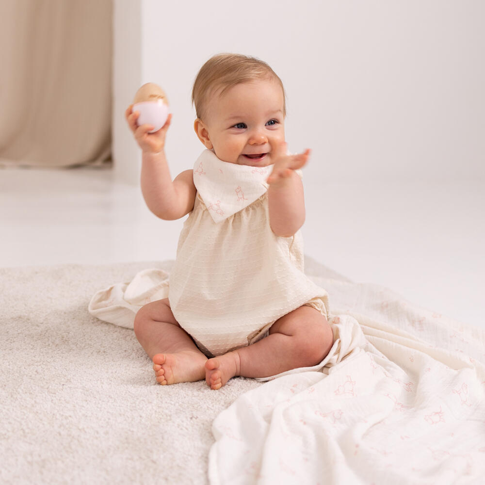 Mummi babyteppe rosa, 120x120cm