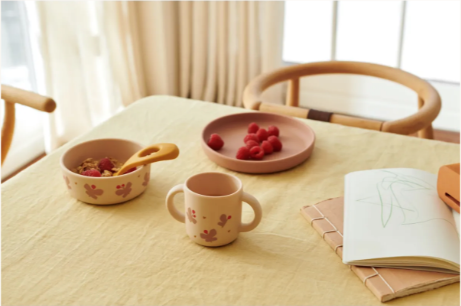 Vivi Spisesett 4 deler, Butterfly / Apple blossom