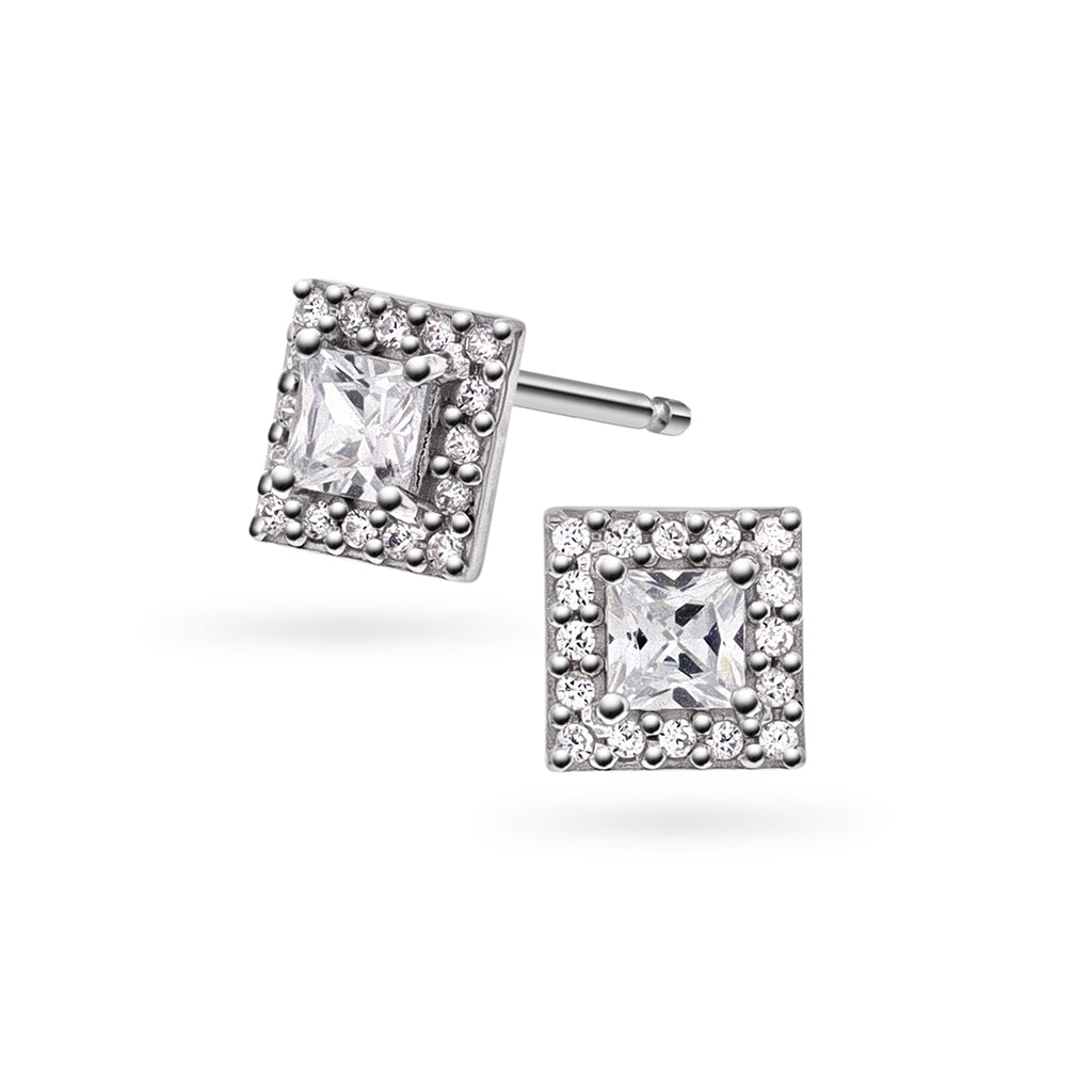 Luxe øredobber i sølv med zirkonia