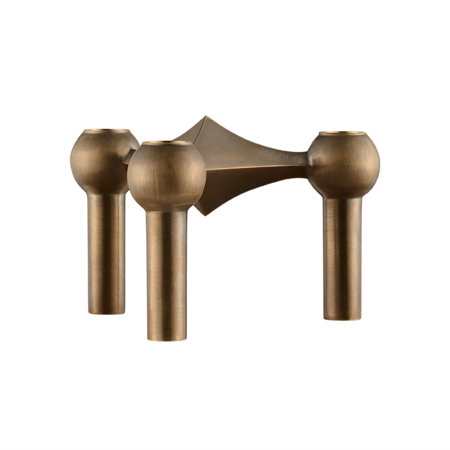 Lysestake, Bronzed brass