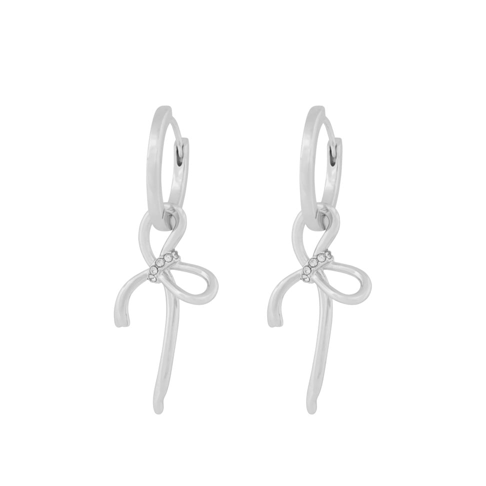 Ribbon small pendant øreringer