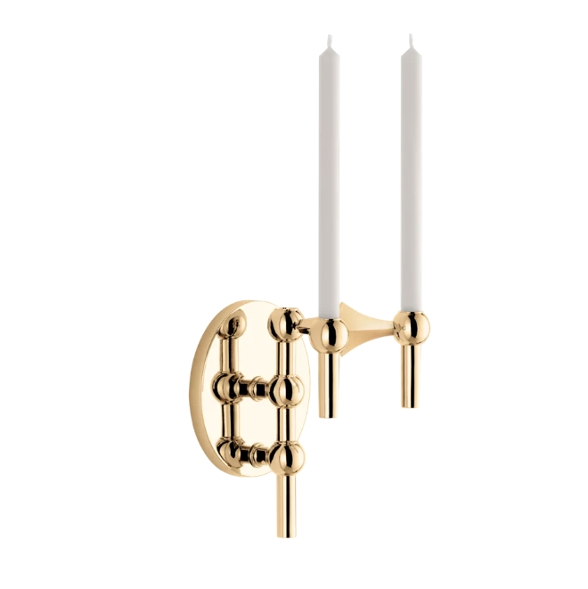 Vegghengt Lysestake, Messing