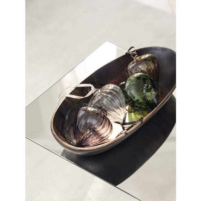 HAZEL dekorkule 10 cm, Topaz