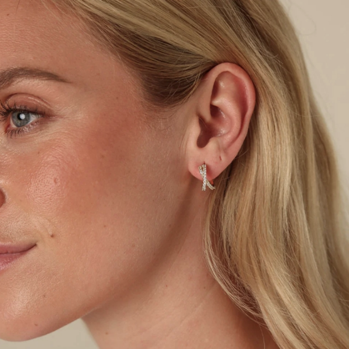 FANNY DOUBLE OVAL FORGYLTE ØRERINGER