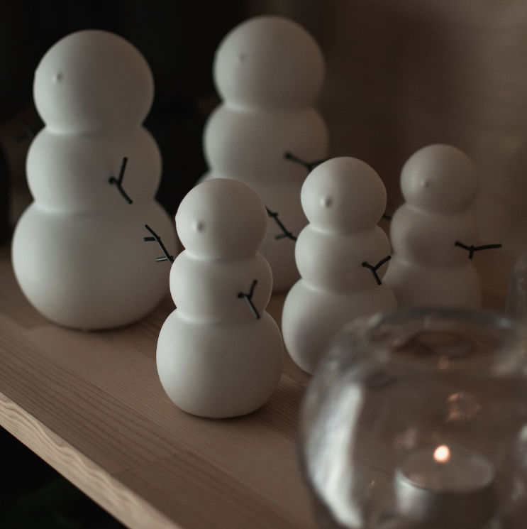 Snømann Liten, Hvit