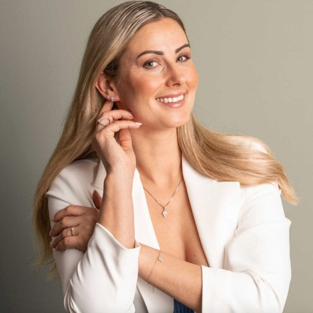 Armbånd i sølv med zirkonia