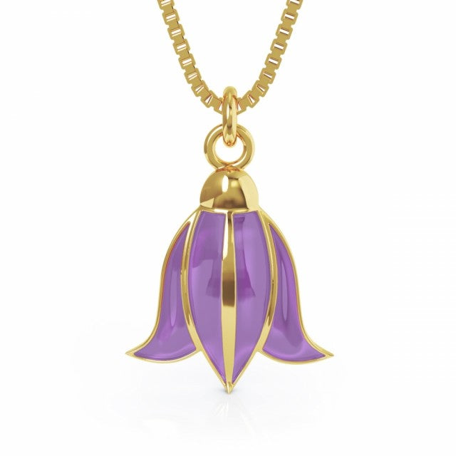 LIV Smykke i forgylt sølv, Lilla Blåklokke