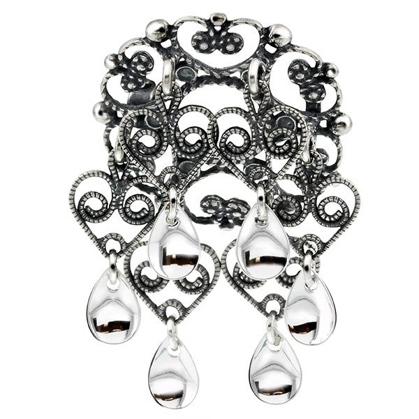 Pia & Per Barnesølje, oksidert m/heng og løv