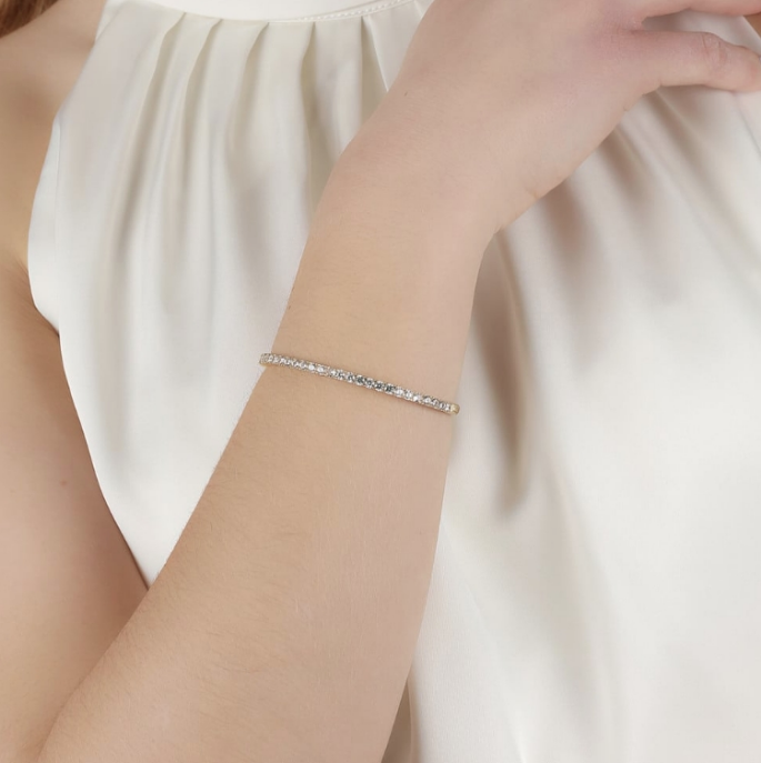 SIRI OVAL FORGYLT ARMBÅND