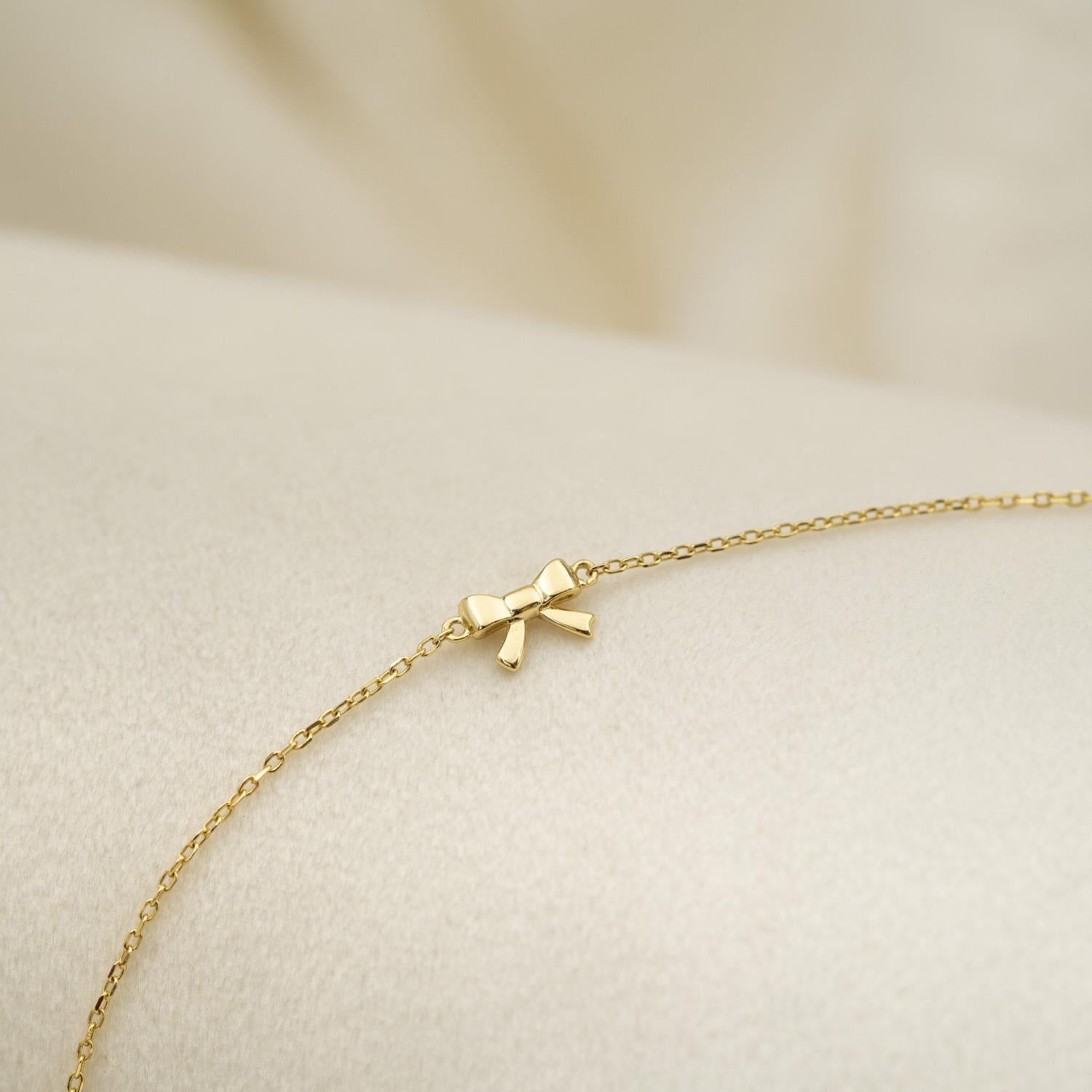 Prins & Prinsesse Armbånd i forgylt sølv med sløyfe