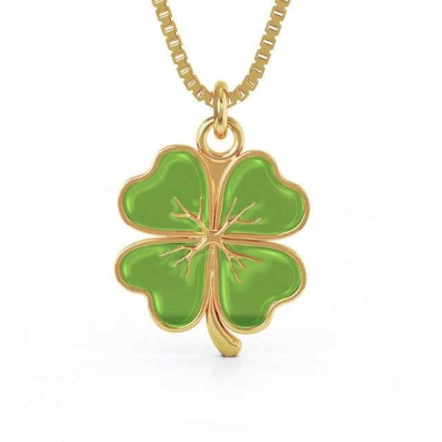 LIV Smykke i forgylt sølv, Firkløver