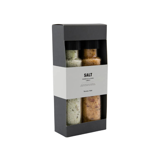 Salt, Gaveeske, Parmesan & Basil + Chilli