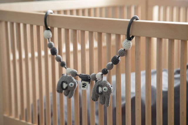 Heklet Barnevognsleke, Elefanten Fanto, Grå