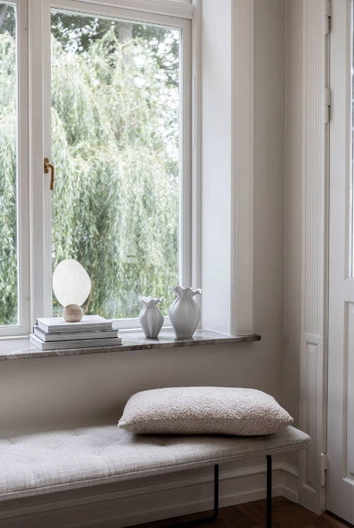 Nellie Vase Small, Off White