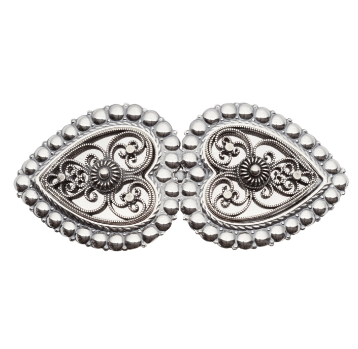 Hårspenne, oksidert med kruser