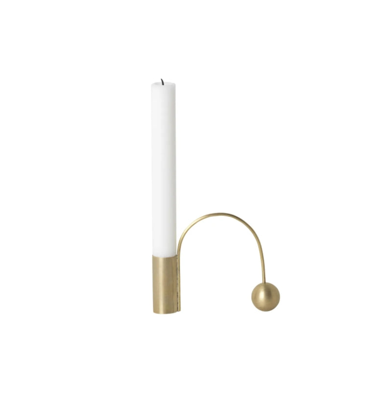 Balance Candle Holder, Brass