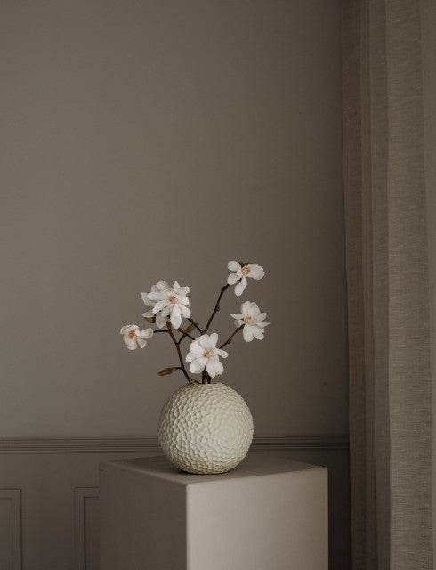 Kaia Vase 15cm, Linnen